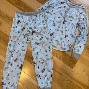 Cuddl Duds Pajama Set Cat Print